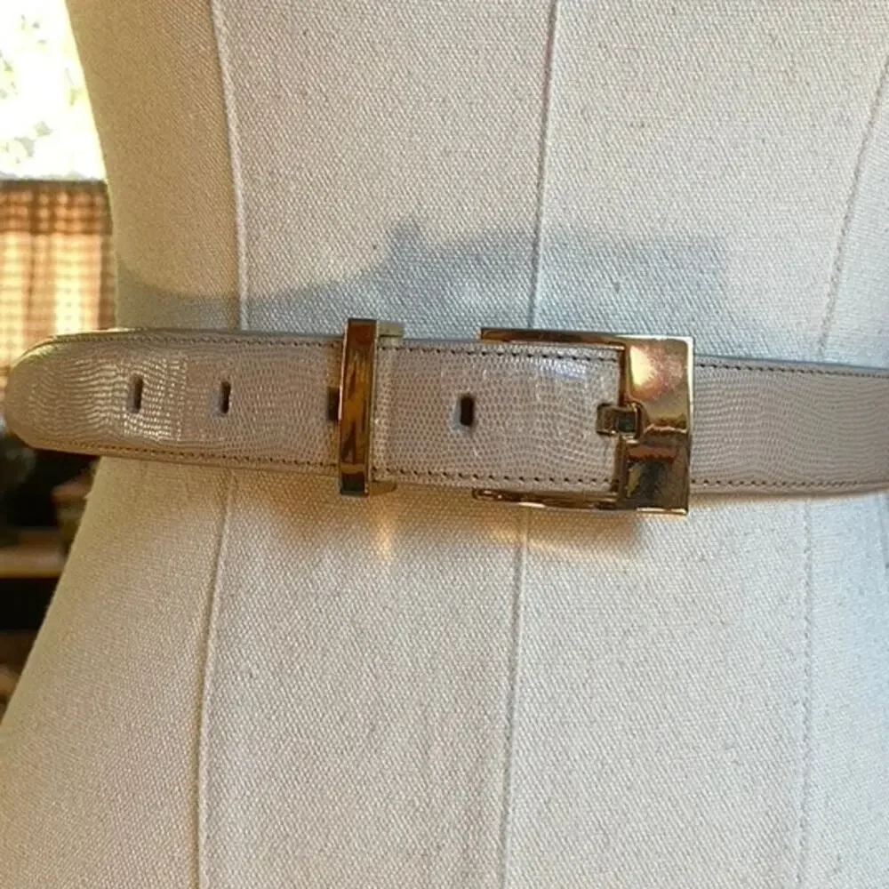 Vintage Belt Italian Calfskin Leather 27” - 30